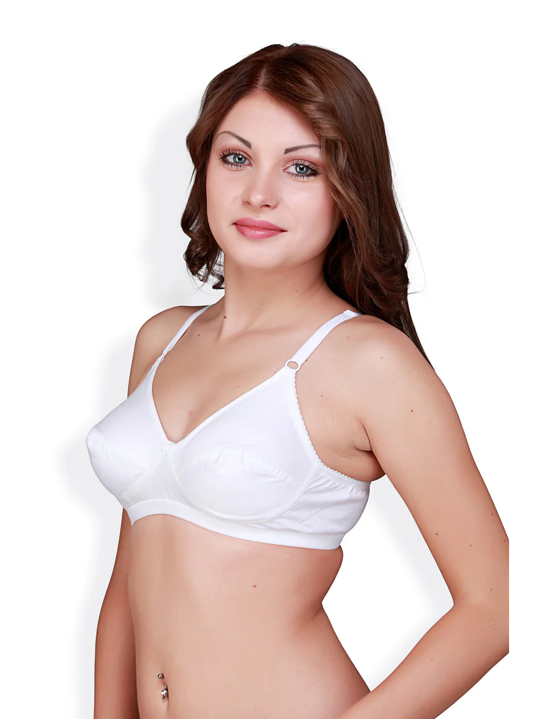 Non-Wired Flora Cotton Full-Coverage Bra - Image 8
