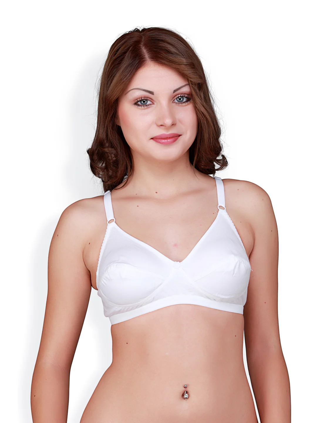 Non-Wired Flora Cotton Full-Coverage Bra - Image 11