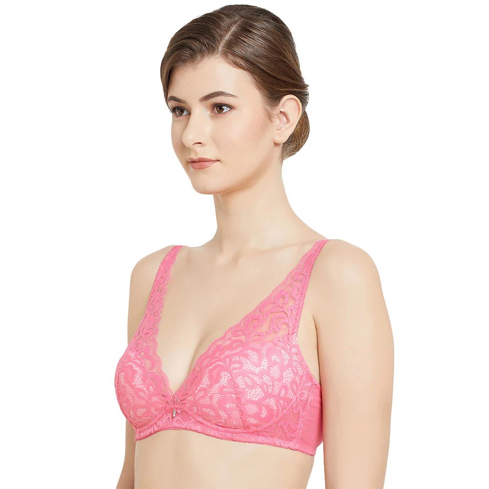 Mystique Padded Non-wired 3/4th Cup Bridal Wear Medium coverage Lace Bra - Image 2