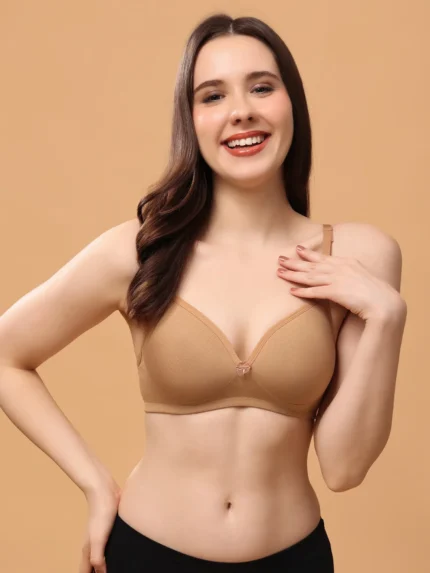 Skin Non-Wired Medium Coverage Convertible-Straps T-Shirt Bra