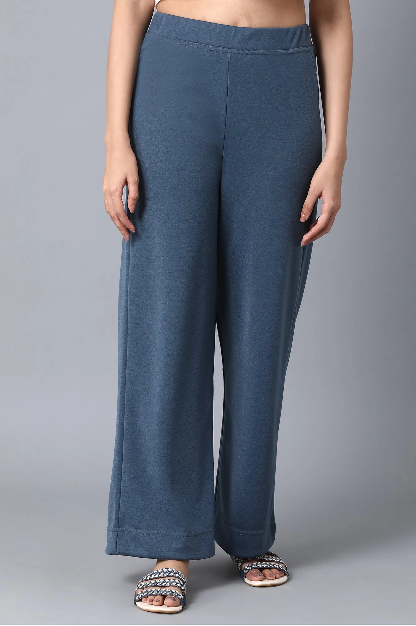 Blue Loose Fit Palazzo - Image 2