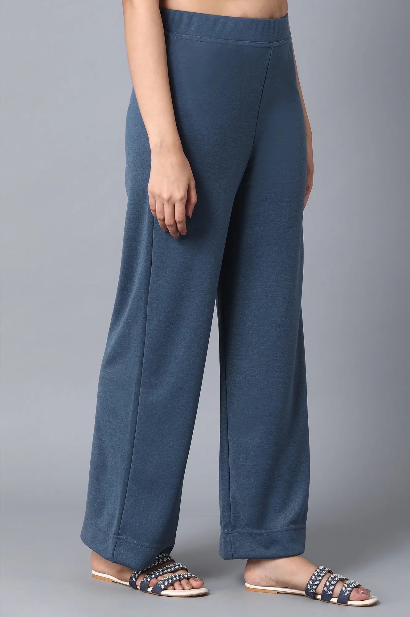 Blue Loose Fit Palazzo - Image 5